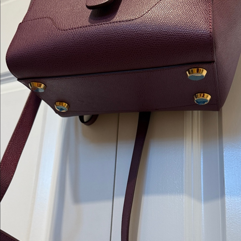 Like new Senreve Mini Maestra Bag in Plum pebbled leather - Picture 6 of 14
